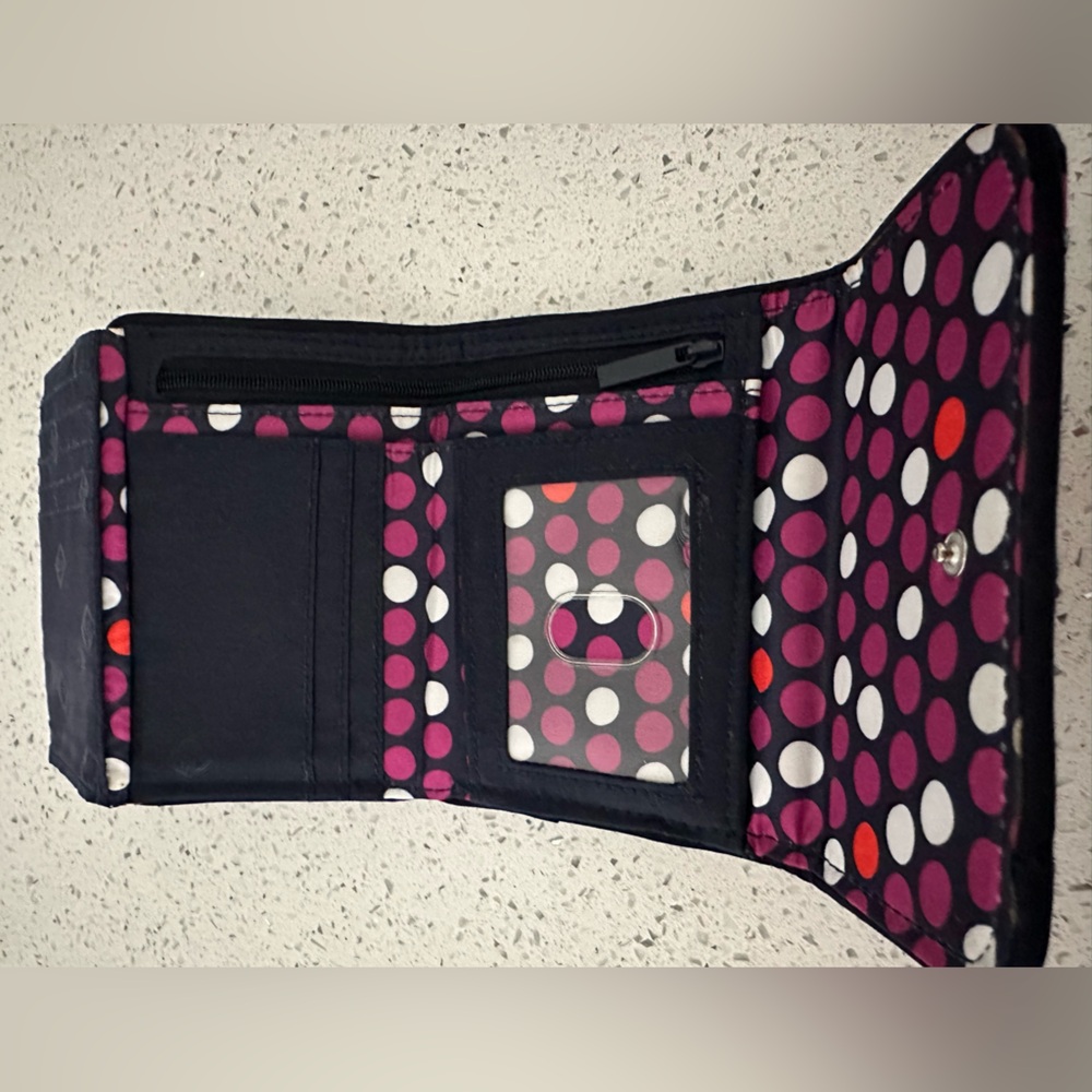 Vera Bradley RFID Quilted Floral Wallet with Security Protection - Picture 7 of 10